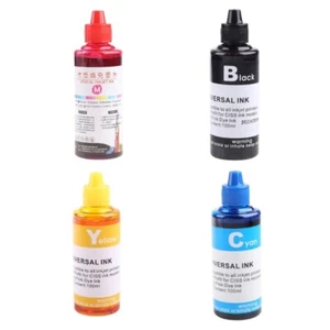 100ML Refill Ink Kit Universal Dye Printer Supplies for Desktop Printing Paper - Photo 1/9