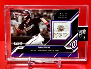#16/25 ! Dylan Crews Game-Used Base Relic CALL-UP ! 2024 Topps Now ! - Picture 1 of 3