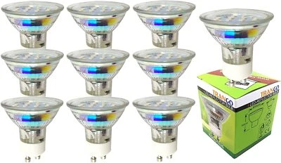 10er Set 5 Watt LED GU10 Leuchtmittel 3000K warm-weß Trango GU1015-10 - Bild 1 von 4