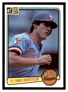 1983 Donruss #89 DAVE HOSTETLER RC Texas Rangers ~C4L