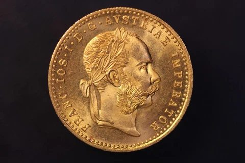 1915 Austrian gold Ducat Proof like surfaces-LOT AA 5738 Cover