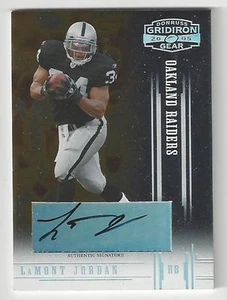 Donruss Gridiron Gear Signatures 2005 - LaMont Jordan - #65 - autógrafo - Imagen 1 de 1
