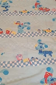 Vintage 1990s Blues Clues Sheet Twin Flat By Dan River Made In The USA - Picture 1 of 4