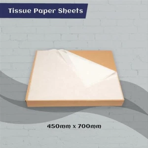 White Tissue Paper 17GSM Gift Wrapping Sheets Quality Paper Sheets 450x700 mm - Picture 1 of 7