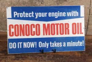 Original Conoco Motor Oil Dealer Sign  - Picture 1 of 4