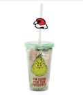 Grinch Tumbler With Straw Bath And Body Christmas Gift Set