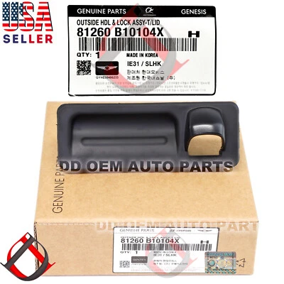 Manija de bloqueo de tapa de maletero exterior genuina 2015-16 Genesis sedán G80 17-20 81260B1010 Foto 1 de 4