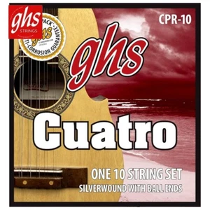 GHS Strings CPR-10 Silver Wound Cuatro Puerto Rico String Set - Ball End - Picture 1 of 1