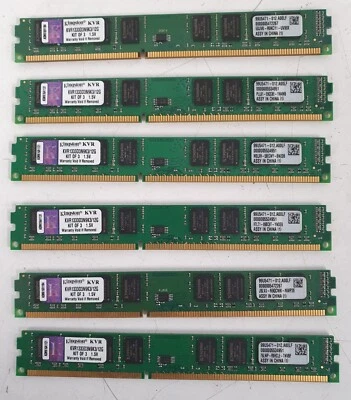 72GB (6x12GB) Kingston KVR 1333D3N9K3/12G KIT OF 3 1.5V Ram inc VAT - Image 1 of 3