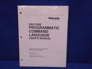 TEKTRONIX DAS 9200 PROGRAMMATIC LANGUAGE USER'S MANUAL - Picture 1 of 1