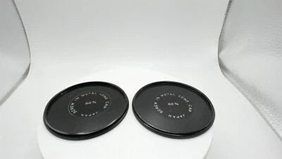 2 (TWO) 62mm metal screw in front lens cap , Japan, Vintage - Image 1 of 3