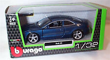 Audi A5 in Dark Blue Metallic 1:32 Scale Diecast  burago New in Box 