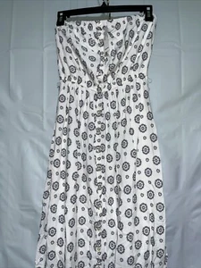 Old Navy Strapless Smocked Maxi Dress Multicolor Women's Size Small Petite - Picture 1 of 7