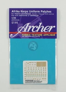 Archer 1/35 German DAK Afrika Korps Uniform Patches Panzergrenadiers AR99052B - Picture 1 of 1