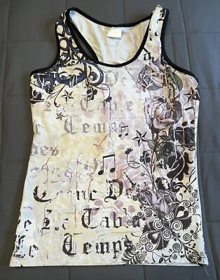 So Sporty Women's Athletic Gear Fitted Bra Tank Sport Top Graphic Size Large USA - Image 1 of 4