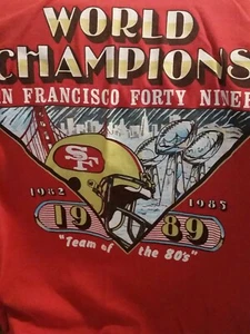 T shirt World Champion  San Francisco  Forty Niners  Size large - Picture 1 of 6