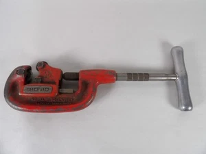 Vintage No. 1-2 Rigid No. 1A Heavy Duty Pipe Cutter Tool 1/8" to 1-1/4" - Picture 1 of 8