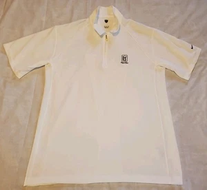 Nike Golf Dri Fit TPC Piper Glen White Short Sleeve Breathable Polo Shirt Men XL - Picture 1 of 10