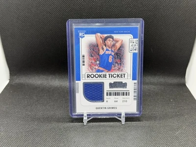2021-22 Panini Contenders #RTS-QGR Quentin Grimes Rookie Ticket Swatches - Image 1 of 2