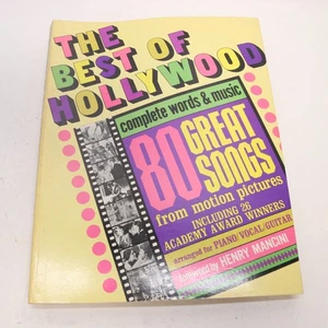 Best of Hollywood 80 Great Songs from Motion Pictures Songbook Piano Voice 1966 - Picture 1 of 10