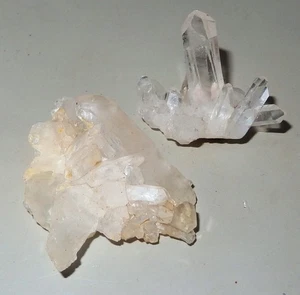 2 Quartz crystal specimens- Madagascar 35-46mm 34g #1150 - Picture 1 of 2