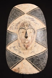 A Primitive Fang Shield Mask Gabun Afrika Africa, Afrique 1030 - Bild 1 von 5
