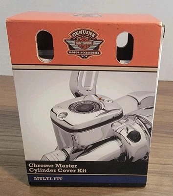 Kit de cubierta de cilindro maestro cromado OEM 46424-05B Harley-Davidson Foto 1 de 4