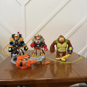 3 Rescue Heroes Jack Hammer Swinger Monkey Gorilla Actionfiguren verbunden - Bild 1 von 10