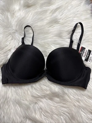 NWT 36C Angelina Black Underwire Push Up Padded Back Closure Full Coverage Bra - Image 1 of 4