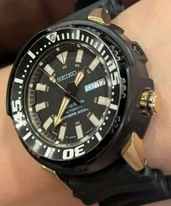 Seiko Prospex Diver SRP234J1 1300 Limited Edition Black Gold Used, Repair-Free B - Picture 1 of 12