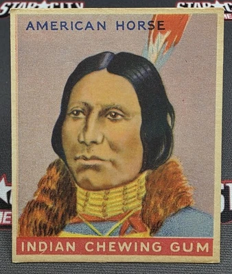1933 Goudey Indian Chewing Gum - American Horse #43 Series of 192 - Image 1 of 4