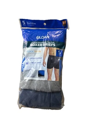 Paquete de 5 calzoncillos boxer Gildan para hombre multicolores medianos 32-34 Foto 1 de 4