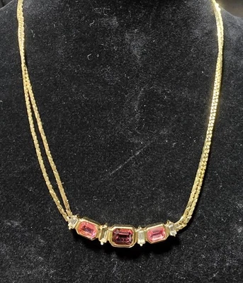 Colar vintage folheado a ouro Christian Dior Diorette. - Imagem 1 de 4