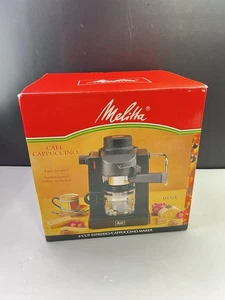 Nuova macchina caffè espresso Melitta 4 tazze caffè cappuccino MEX1B schiumatore - Foto 1 di 10