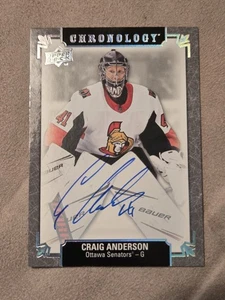 2019-20 Upper Deck Chronology Franchise History Craig Anderson #FH-OT-CA Auto - Bild 1 von 2