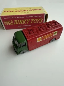 DUBLO Dinky Toys # 070 AEC Mercury Tanker Shell BP NMinVGB with windows - Picture 1 of 6