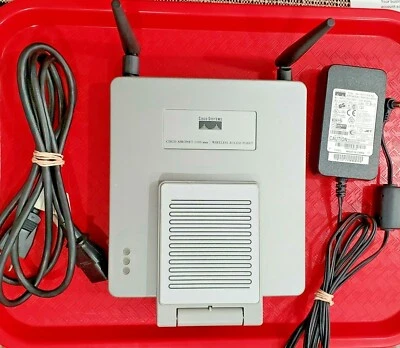Cisco AIR-AP1220B-A-K9 Aironet 1200 Wireless Access Point 5/2 GHz w/Power Supply - Image 1 of 4