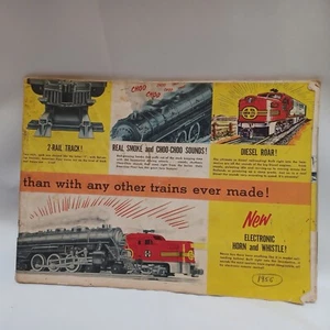Original 1956 Gilbert American Flyer Toy Train Color Dealer Werbung Katalog - Bild 1 von 20
