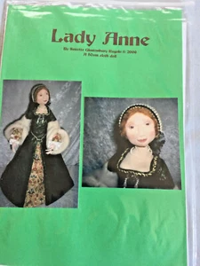 Lady Anne 20" Cloth Doll Pattern by Suzette Glastonbury Rugulo 2006 - Picture 1 of 2