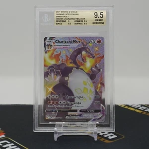 BGS 9.5 GEM MT Charizard VMAX Shiny Full Art #SV107/SV122 Destino Splendente Ita - Imagen 1 de 2
