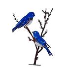 Metal Birds On Branch Art Birds On Branch Ornament For Balcony Table Indoor