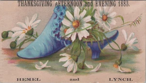 Hemel & Lynch Detroit Michigan Merrill Hall Thanksgiving Party 1883 Schuh MPV1 - Bild 1 von 2