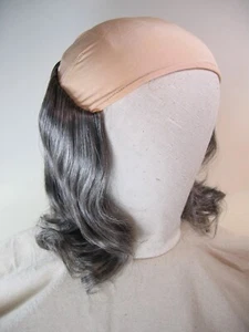 Bald Ben Franklin style character wig by Lacey 1 gray, 1 brown, new, synthetic - Picture 1 of 1