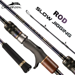 CAMEKOON Slow Jigging Rod Fuji Parts 6'3" Carbon Sea Boat Casting Fishing Pole - Picture 1 of 12