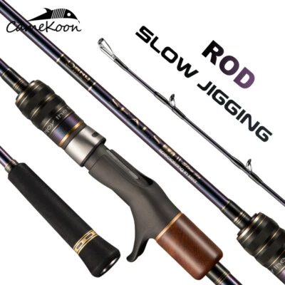 CAMEKOON Slow Jigging Rod Fuji Parts 6'3" Carbon Sea Boat Casting Fishing Pole