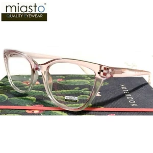 GAFAS DE LECTURA GRANDES CUADRADAS MIASTO OJO DE GATO + 3,00 CRISTAL ROSA OMBRE - Imagen 1 de 3