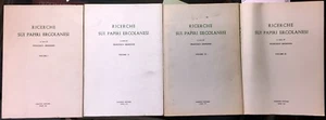 (Ercolano) F. Sbordone - RICERCHE SUI PAPIRI ERCOLANESI - 4 VOLUMI - Giannini - Foto 1 di 1