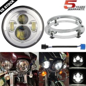 7" Inch LED Headlight Mount Ring Bracket For Yamaha Royal Star Venture XVZ1300 - Picture 1 of 12