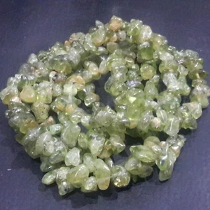 Natural Drilled Peridot Chips, 6-9x6-9mm, 31.5"strand, Free post, OZ  - Picture 1 of 2