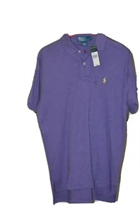 Polo RALPH LAUREN Heathered viola giallo pony TG S piccola polo nuova con etichetta $75,00 - Foto 1 di 5
